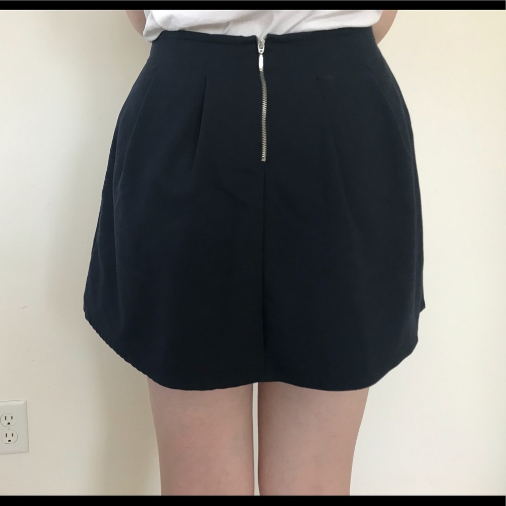 Navy Ruffled Skirt - Picture 5 of 6